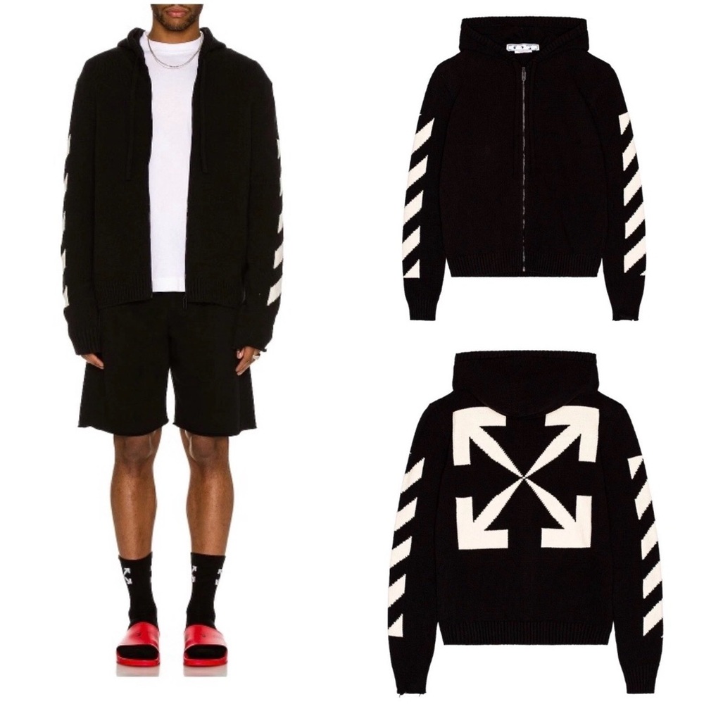 Off-White Black Knit Pullover Size XL